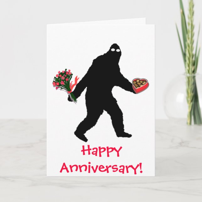 Carte Anniversaire heureux de Bigfoot (Devant)