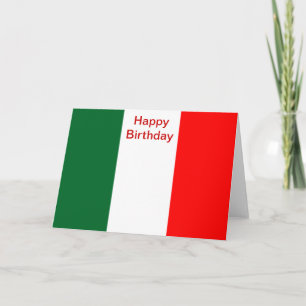 Carte anniversaire heureux en Italie