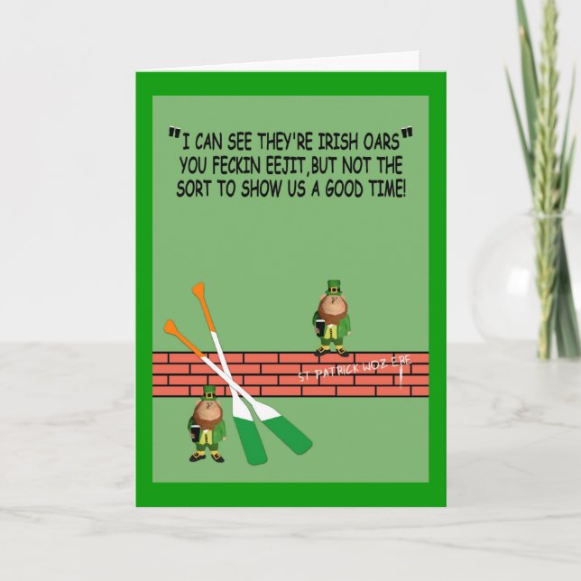 Carte Anniversaire hilarant en Irlande (Devant)