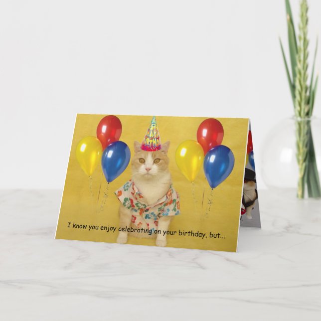 Carte Anniversaire humoristique (Devant)