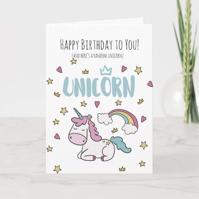 Carte Anniversaire humoristique (Devant)