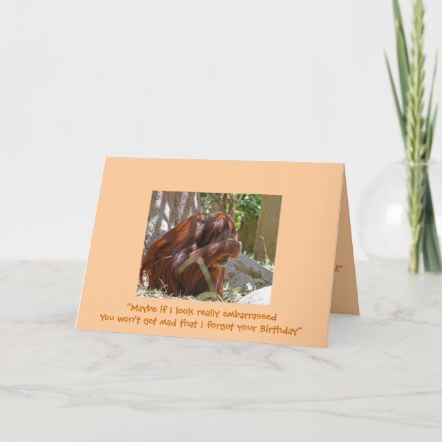 Carte Anniversaire, Humoristique (Devant)