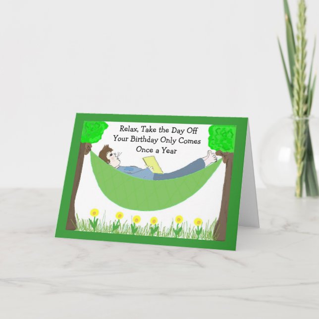 Carte Anniversaire Humoristique (Devant)