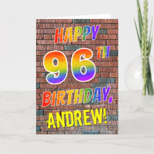 Carte ANNIVERSAIRE inspiré par graffiti de sembler