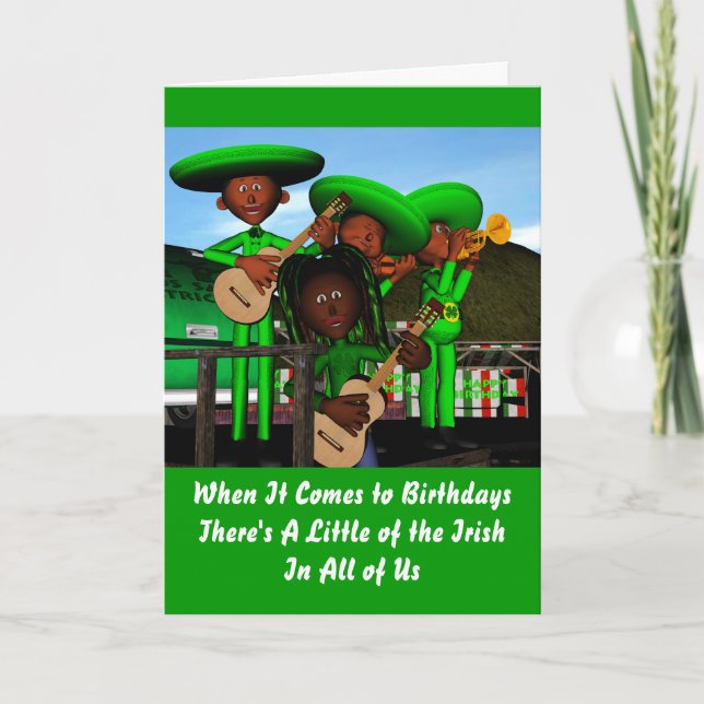 Carte Anniversaire irlandais (Devant)