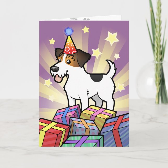 Carte Anniversaire Jack Russell Terrier (Devant)