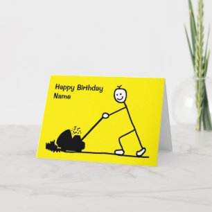 Carte Anniversaire Jardinier Dessin Animé Drôle