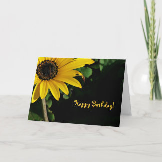 Carte Anniversaire jaune et noir, joyeux !