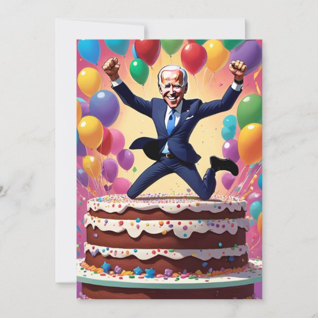 Carte anniversaire Joe Biden (Devant)