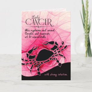 Carte Anniversaire Juin 22 à Juillet 22 Cancer Zodiac