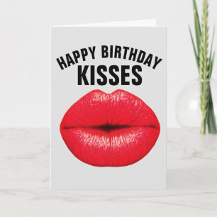 CARTE ANNIVERSAIRE KISSES POUR LUI GREETING CARDS