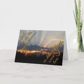 Carte Anniversaire lever