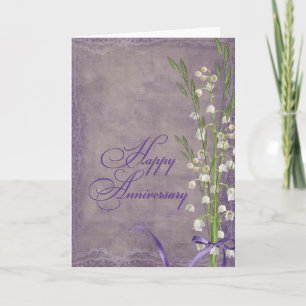 Carte Anniversaire Lily du bouquet de la Vallée