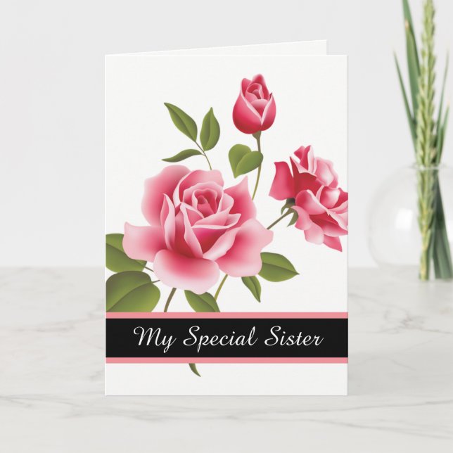 Carte Anniversaire - Ma carte Soeur Spéciale (Devant)