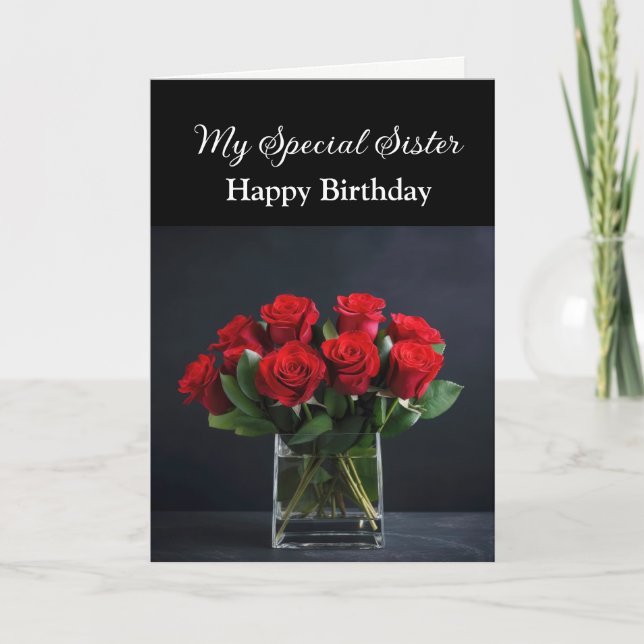 Carte Anniversaire - Ma carte Soeur Spéciale (Devant)