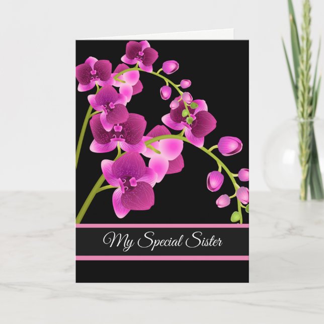 Carte Anniversaire - Ma carte Soeur Spéciale (Devant)