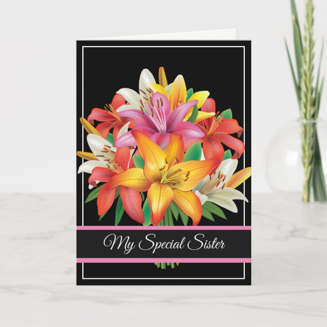 Carte Anniversaire - Ma carte Soeur Spéciale (Devant)
