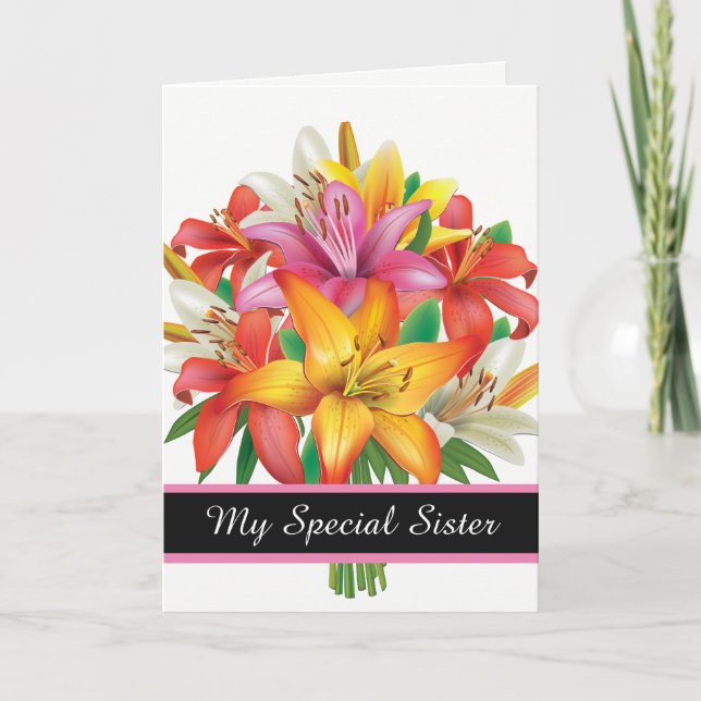 Carte Anniversaire-Ma Carte Soeur Spéciale (Devant)