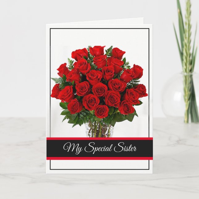Carte Anniversaire-Ma Carte Soeur Spéciale (Devant)