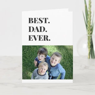 Carte Anniversaire Meilleur Papa Jamais Enfants Photo