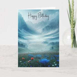 Carte Anniversaire Misty Mountain Valley