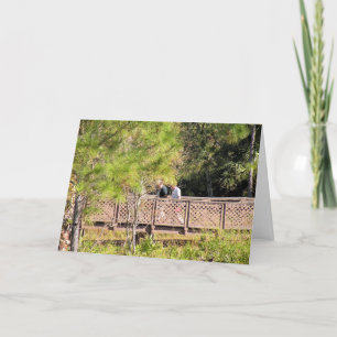 Carte Anniversaire mutuel Nature Walk et deux amis mascu