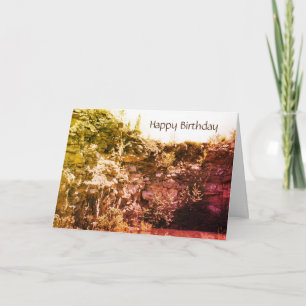 Carte Anniversaire naturel paisible de la carrière de Ro