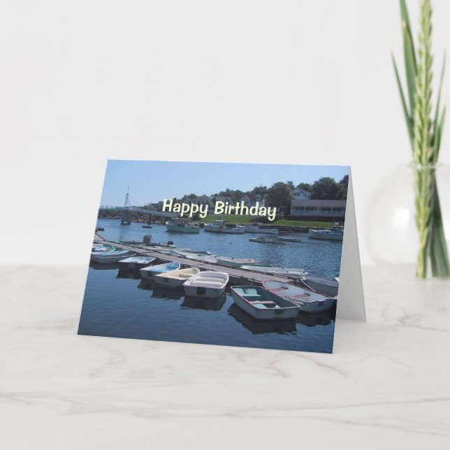 Carte Anniversaire nautique (Devant)