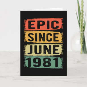 Carte Anniversaire Né En Juin 1981