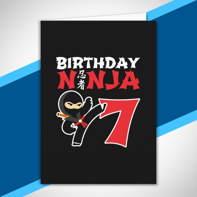 Carte Anniversaire Ninja (Créateur téléchargé)
