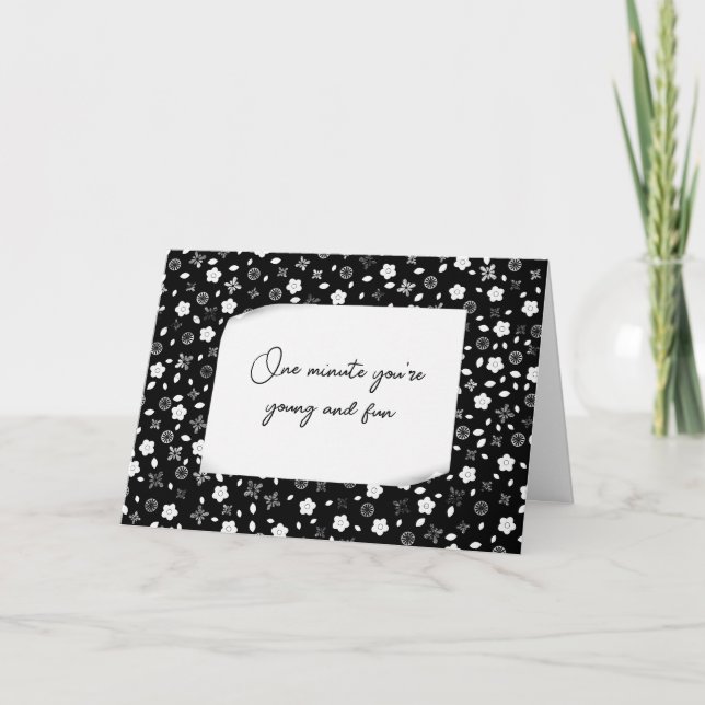 Carte Anniversaire Obtenir des postes d'Humour plus âgés (Devant)