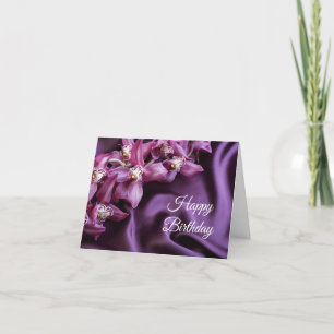 Carte Anniversaire - Orchidées