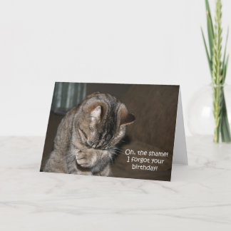 Carte Anniversaire oublié