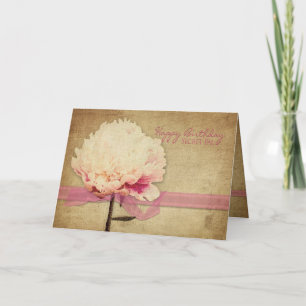 Carte Anniversaire - Pal Secret - Peines Vintages, Fleur