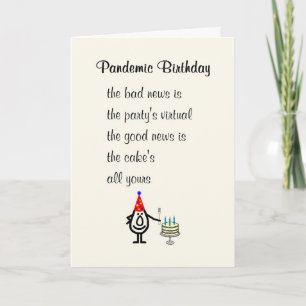 Carte Anniversaire Pandémique Un Poème D'Anniversaire Dr