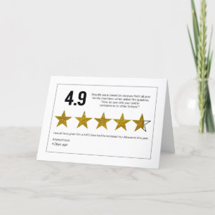 Carte Anniversaire, Papa, 4.9 Avis De La Famille, Étoile
