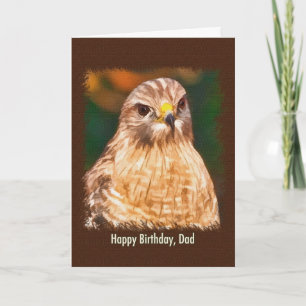 Carte Anniversaire, papa, Hawk à épaulettes