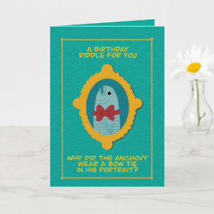 Carte Anniversaire Papa Plaisanter 5x7" Salutation pliée