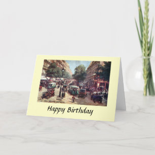 Carte Anniversaire - Paris, Blvd Monmartre
