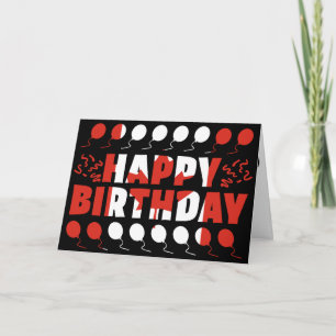 Carte Anniversaire patriotique du drapeau canadien