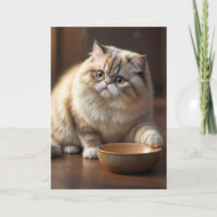 Carte Anniversaire Perse Humour chat
