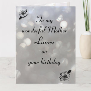 Carte Anniversaire personnalisé de mère