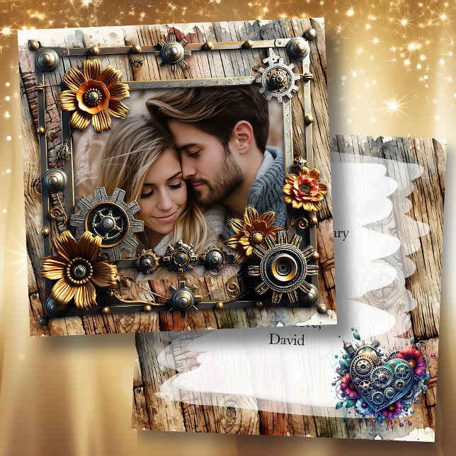 Carte Anniversaire personnalisé du cool Steampunk (Créateur téléchargé)