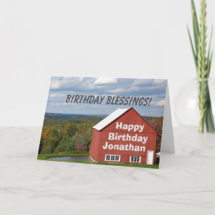 Carte Anniversaire personnalisé Jérémie 29:11Bible