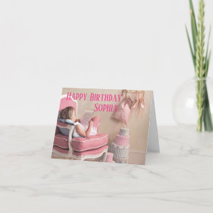 Carte Anniversaire - Personnalisée - Ballerina Pin