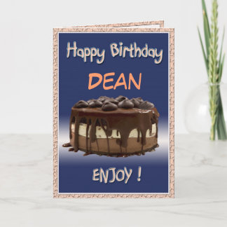 Carte Anniversaire personnel délicieux/gâteau    "change