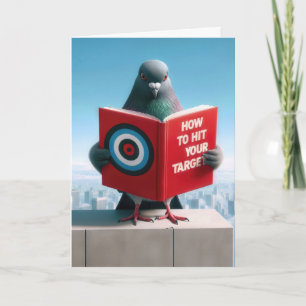 Carte Anniversaire Pigeon Lire un livre