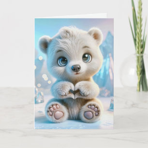 Carte Anniversaire Polar Bear Cub