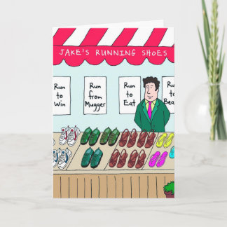 Carte anniversaire pour coureur - Jake's Running