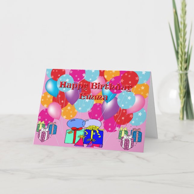 Carte Anniversaire Pour Emma (Devant)